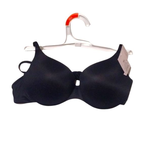 AUDEN Ebony Black Lightly Lined Demi Coverage Underwire Bra Size 36A New NWT - Picture 3 of 6